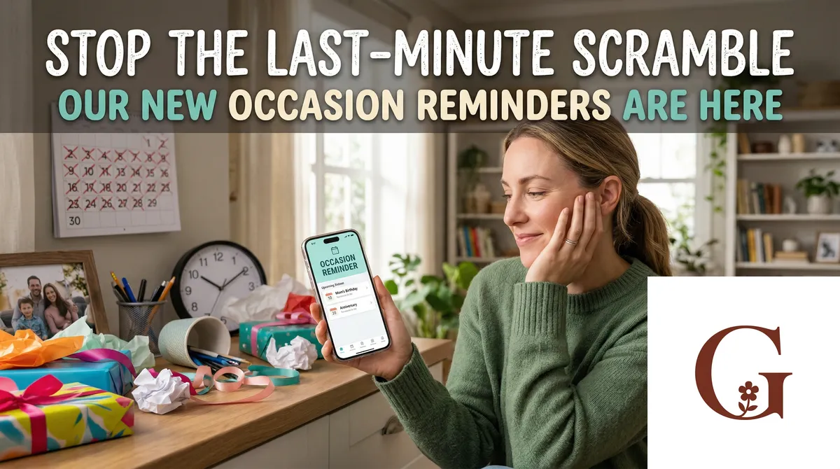 Stop the Last-Minute Scramble: Our New Occasion Reminders Are Here