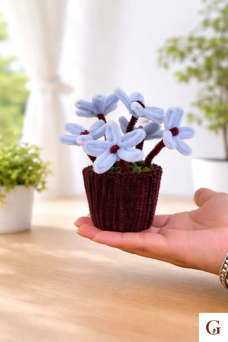 Cute Mini Flower Pot - Handmade Gift by GulNest India