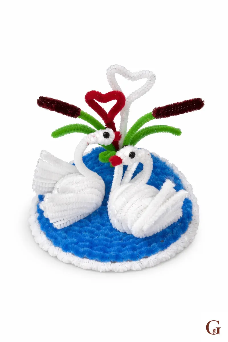 Handmade dual Swan for Showpiece | Anniversary Decor for Couple - Handmade Gift by GulNest India