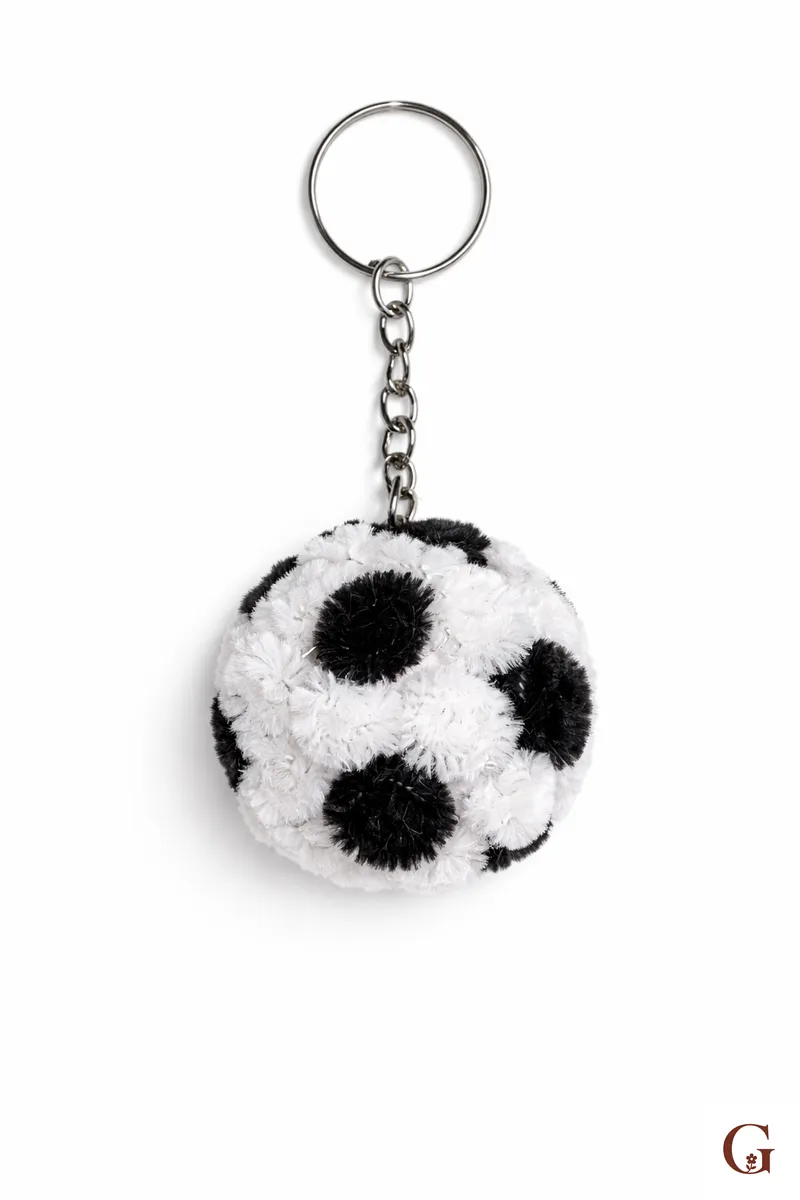 Football Keychain - Handmade Gift by GulNest India